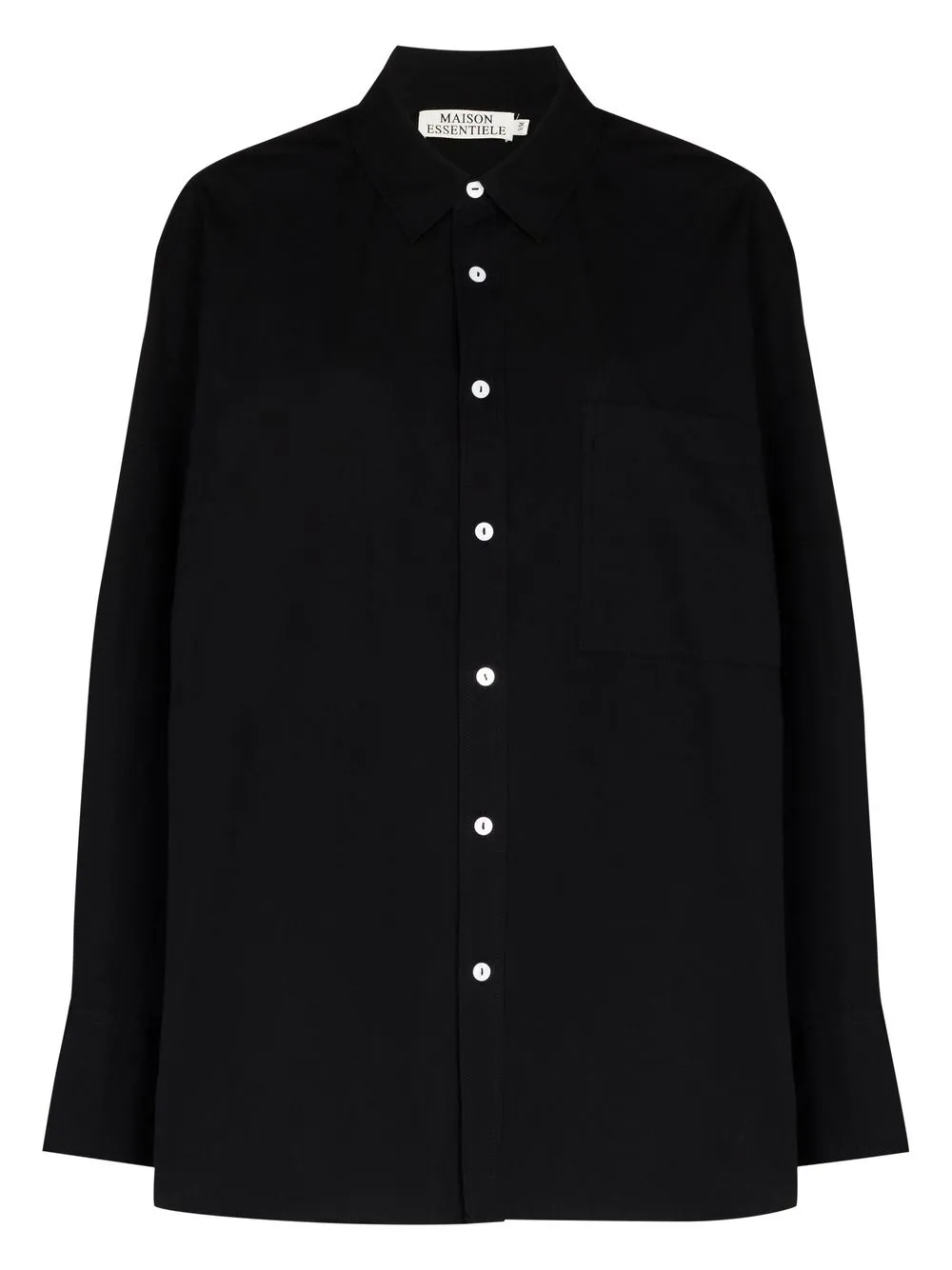 

Maison Essentiele camisa de pijama de manga larga - Negro