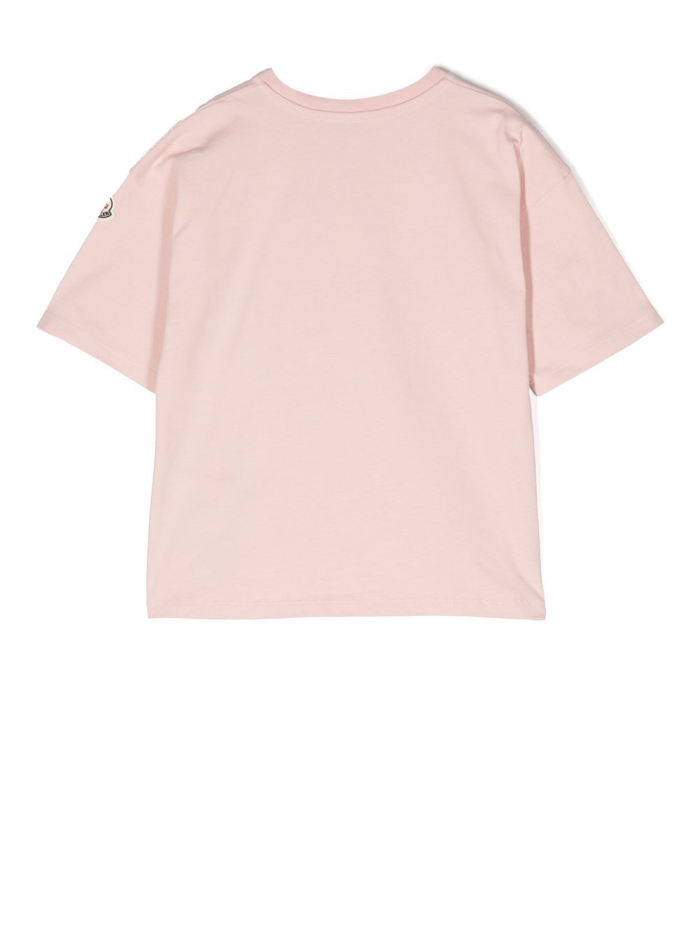 Moncler Enfant T-shirt met logoprint - Roze