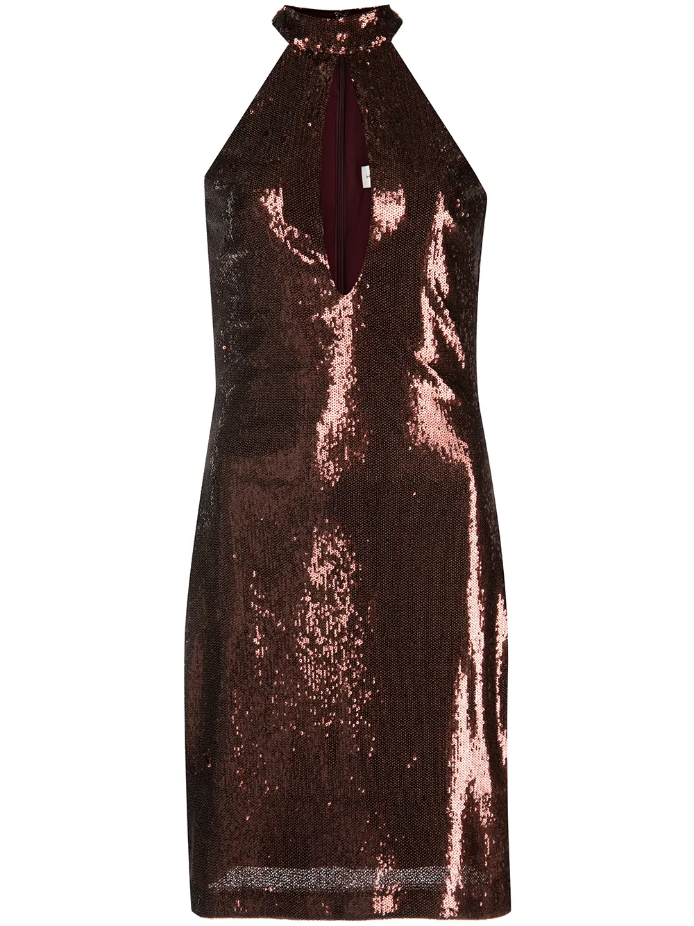 

Halston Heritage Celo sequin-embellished mini dress - Brown