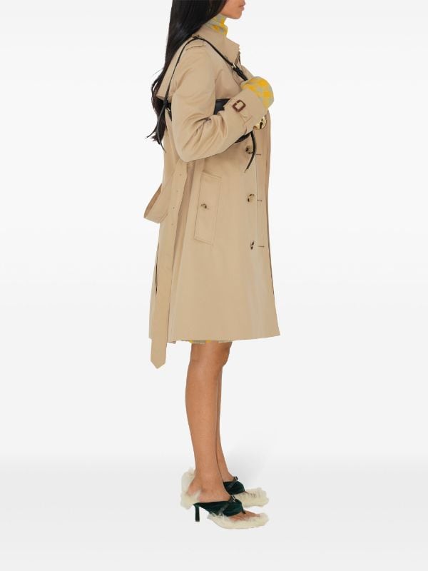 Burberry The Kensington mid length Trench Coat Neutrals FARFETCH BE