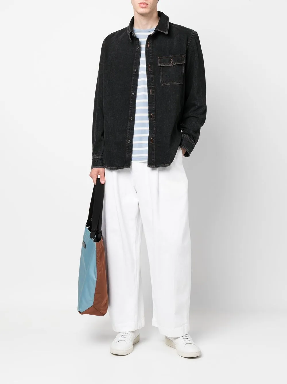 A.P.C. Denim overhemd - Zwart
