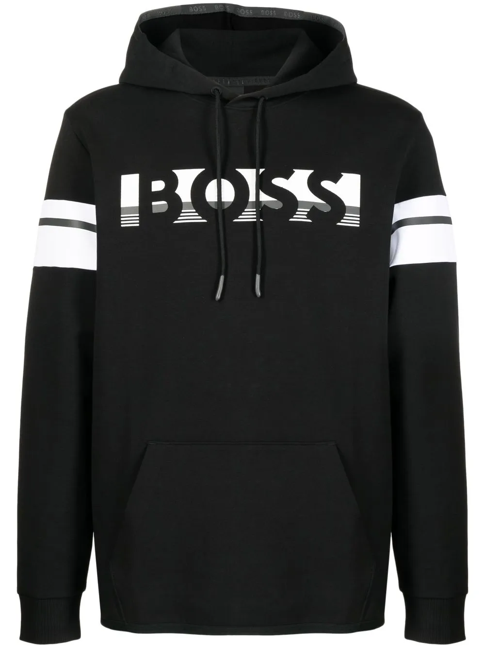 

BOSS logo-print hoodie - Black