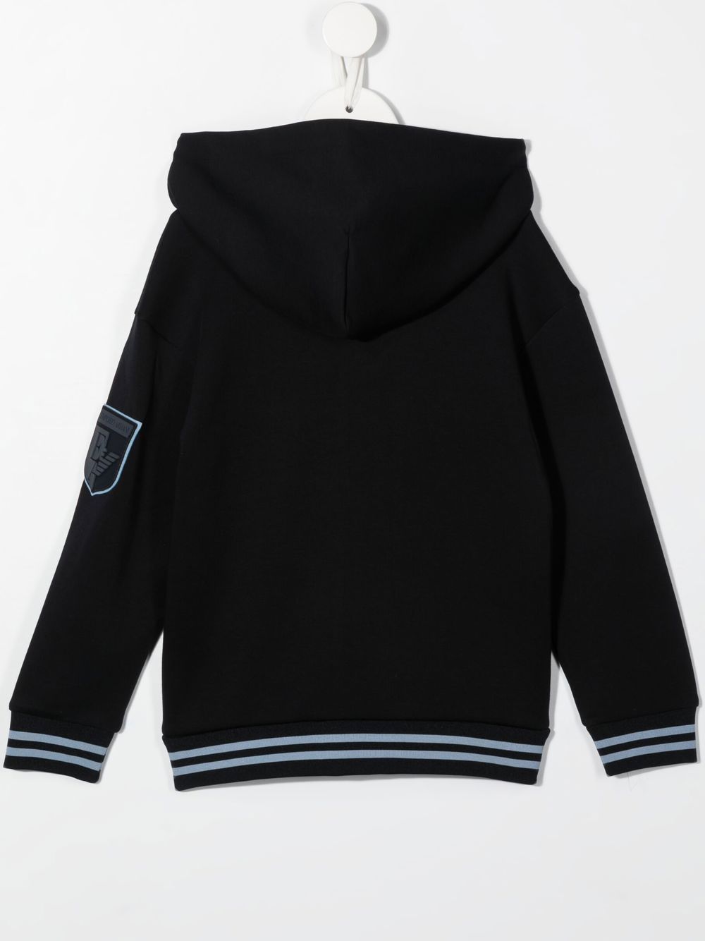 Emporio Armani Kids Hoodie met rits - Blauw