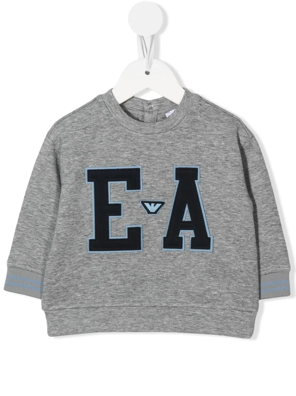 

Emporio Armani Kids sudadera con aplique del logo - Gris