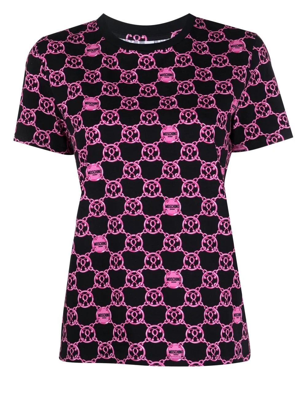 

Moschino playera con logo estampado - Negro