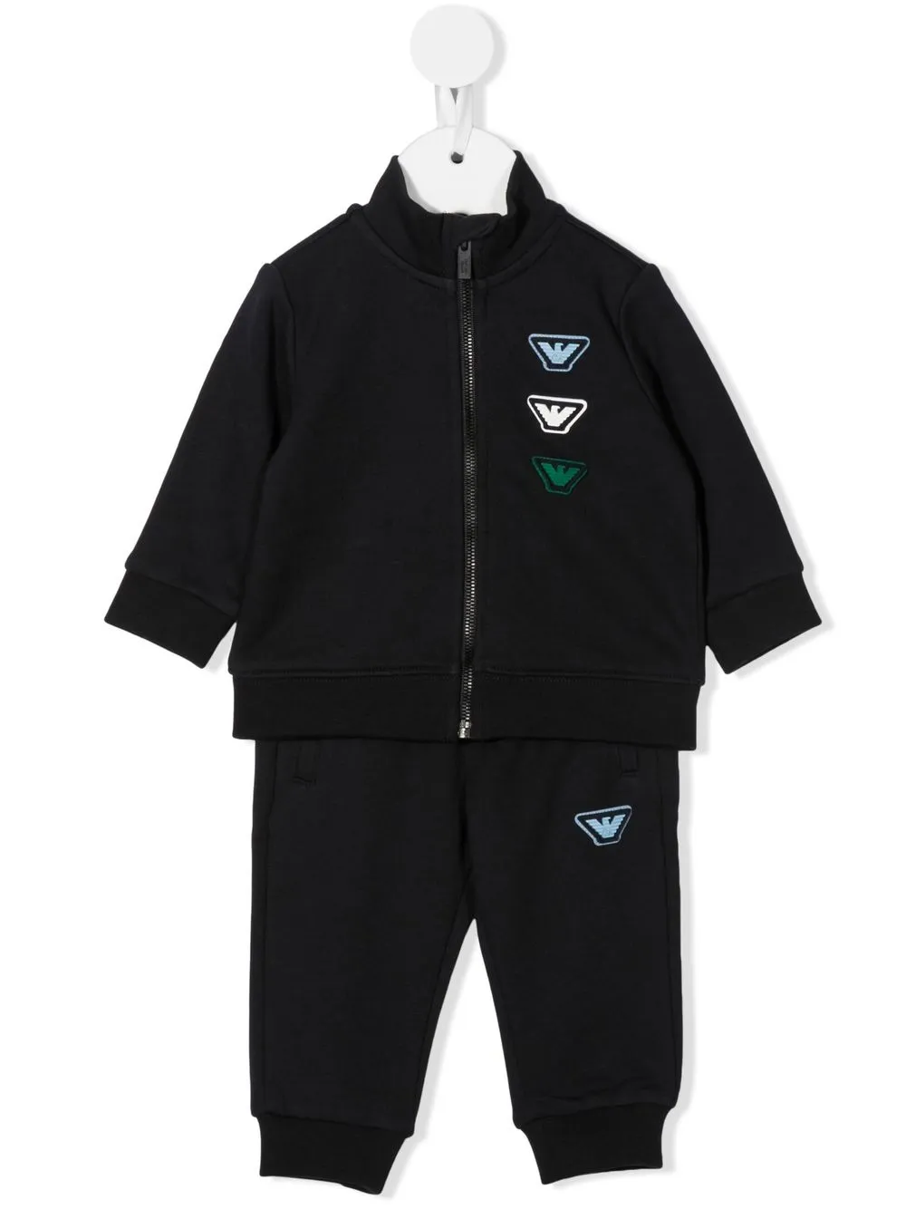 

Emporio Armani Kids traje deportivo con parche del logo - Azul