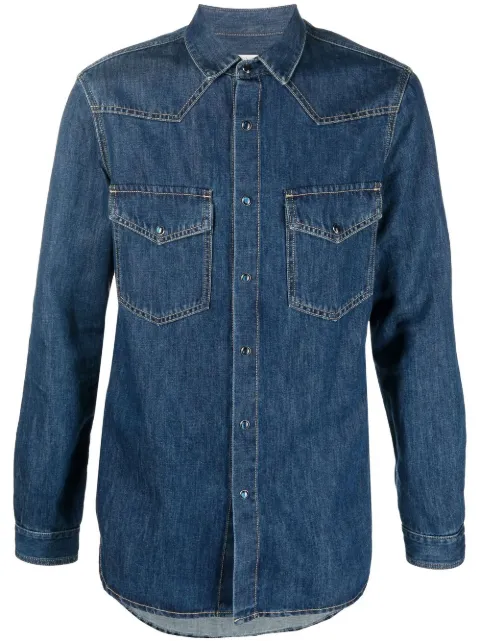 Valentino Garavani long-sleeve denim shirt