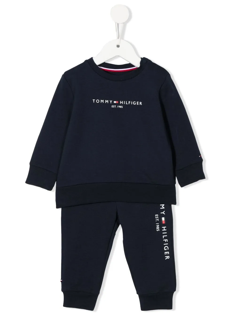 

Tommy Hilfiger Junior traje deportivo con logo estampado - Azul