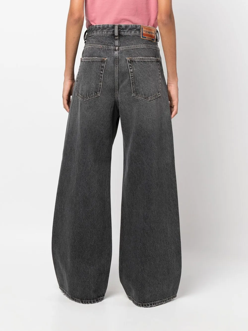 Diesel D-Sire Ripped wide-leg Jeans - Farfetch