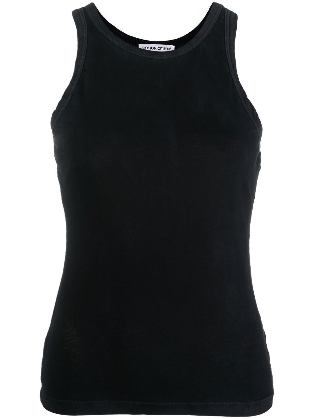 Shop Cotton Citizen Fitted Cotton Vest In Black