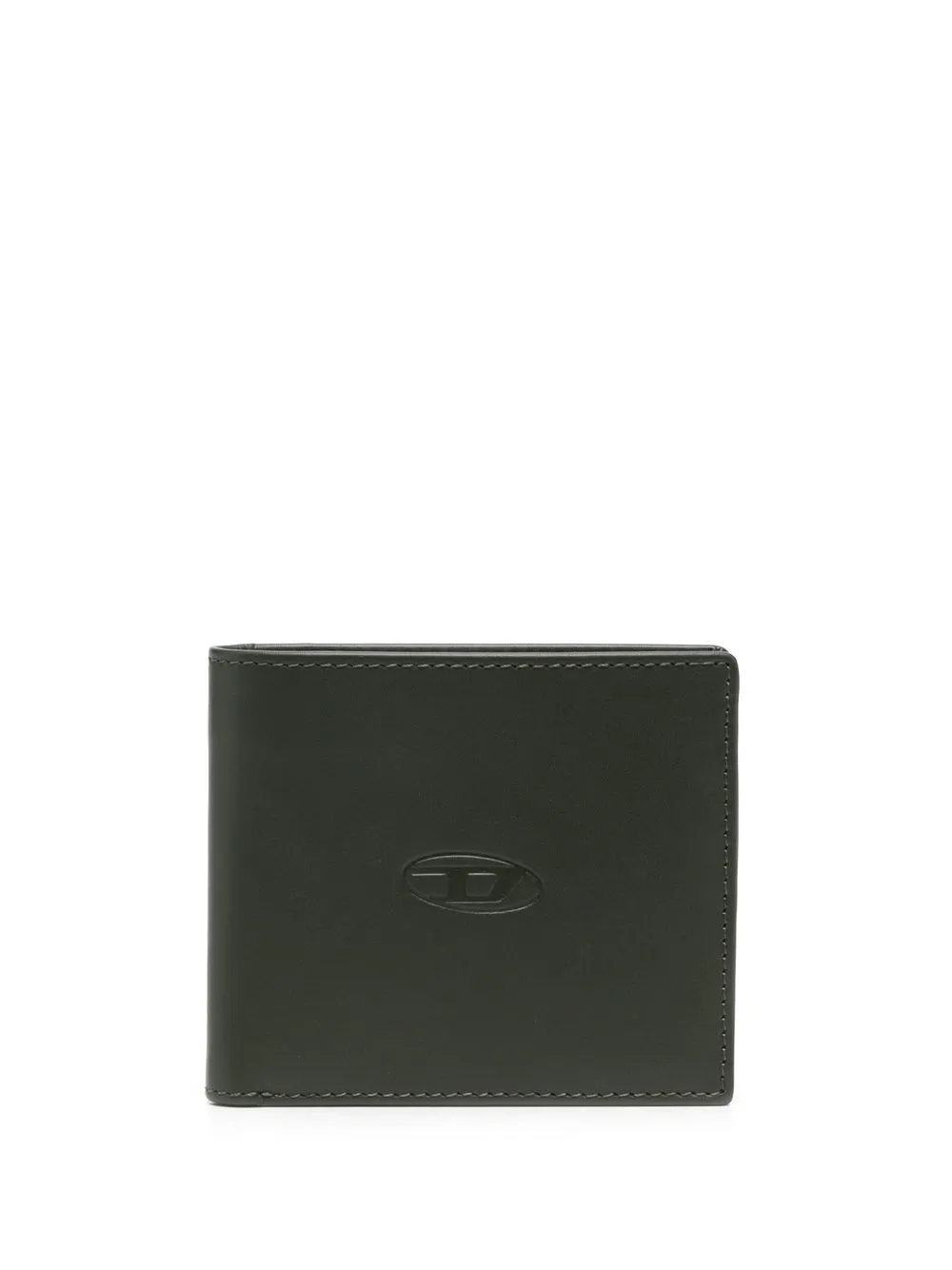 

Diesel embossed-logo leather wallet - Green