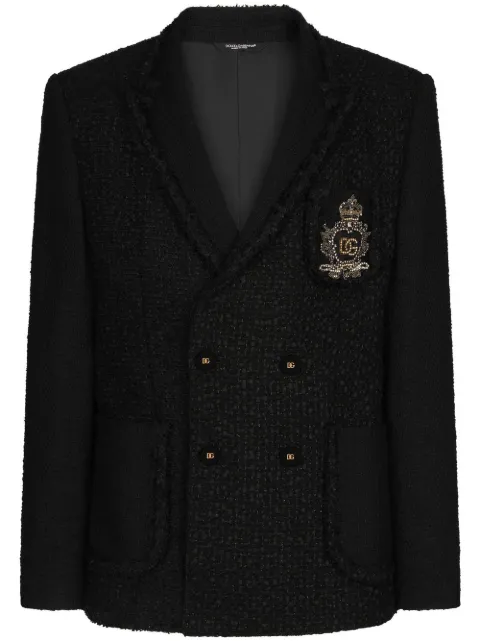 Dolce & Gabbana Blazer Portofino com detalhe de patch