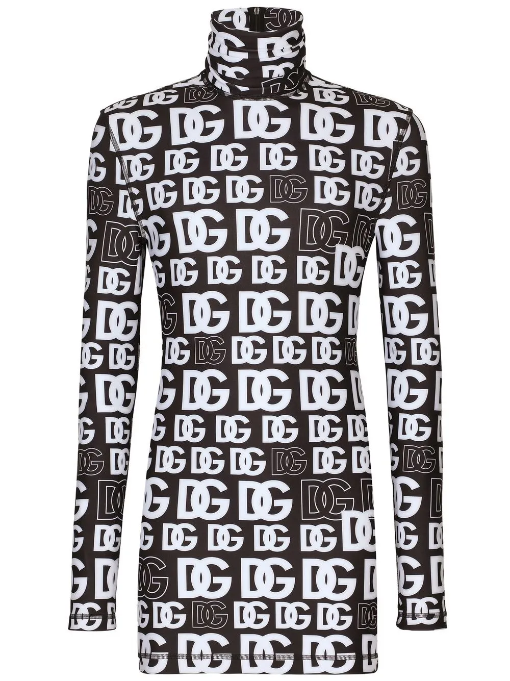 

Dolce & Gabbana DG logo-print high-neck top - Black