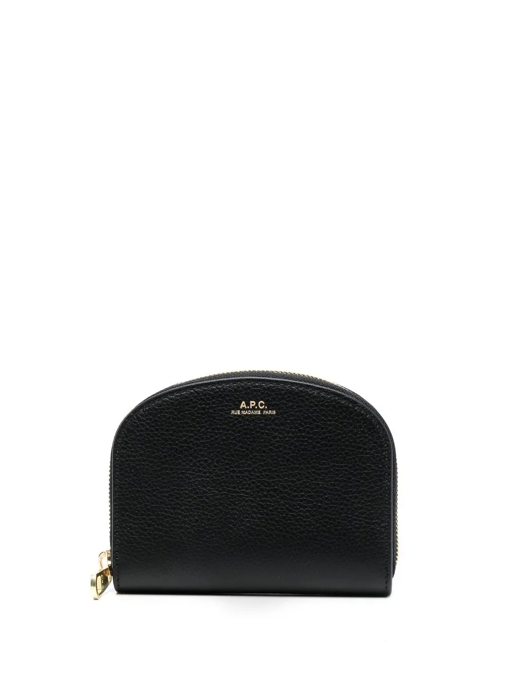 

A.P.C. cartera con logo en relieve - Negro