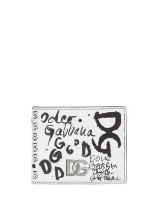 Dolce & Gabbana Dg Graffiti Bifold Wallet in Black for Men