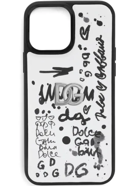 Dolce & Gabbana graffiti-print iPhone 13 Pro Max case