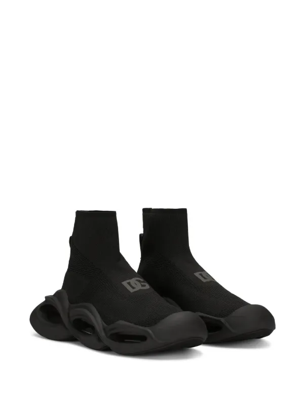 ●Dolce&Gabbana●ハイトップ トレッキング スニーカー Buy Dolce & Gabbana Wmns Mixed Material Trekking Boot 'Ivory