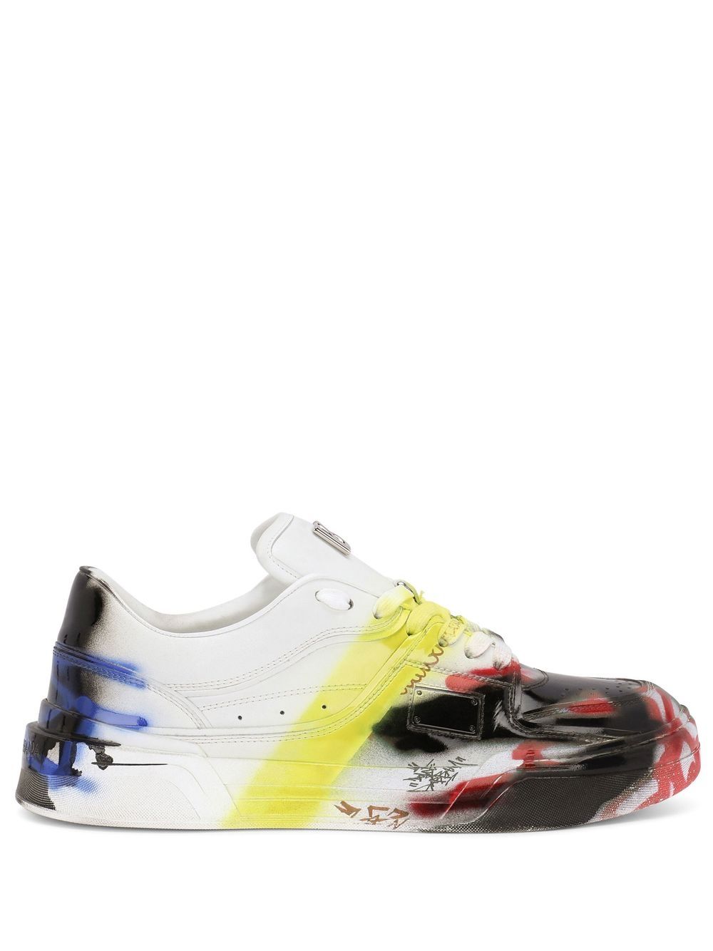 

Dolce & Gabbana New Roma graffiti-print sneakers - White