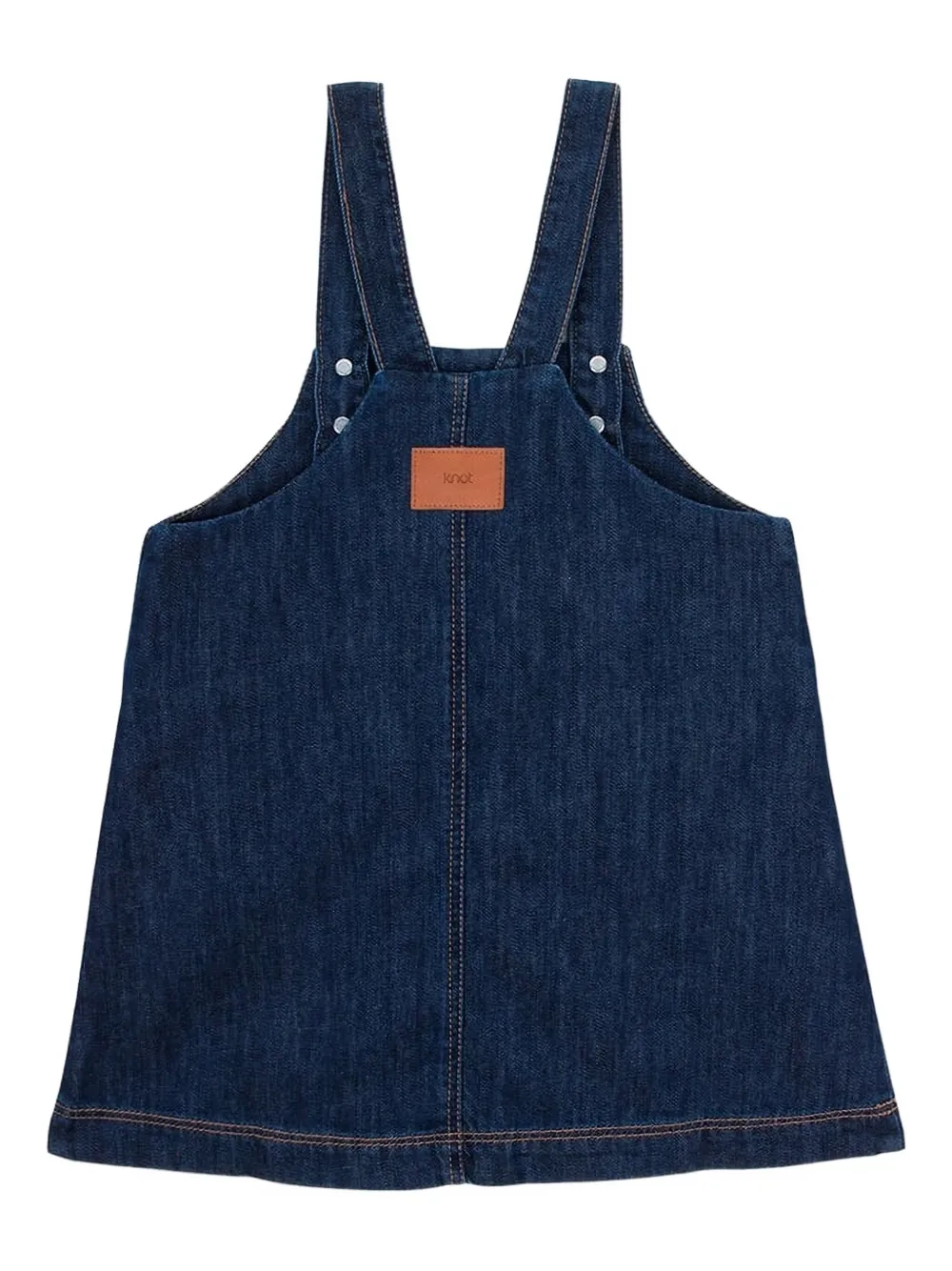 Knot Celina patch-pocket dress - ブルー