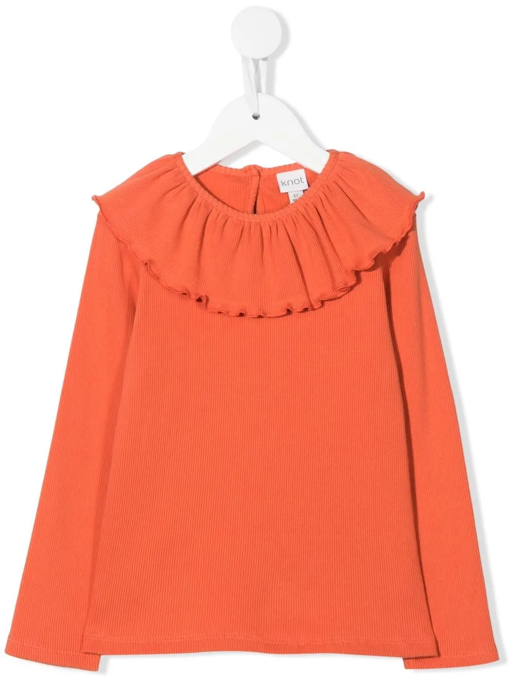 

Knot playera con volantes - Naranja