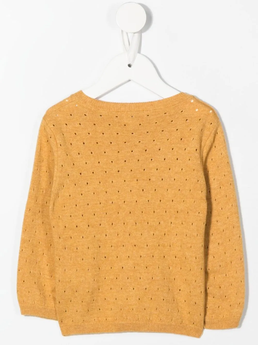 Knot Gebreid vest - Geel