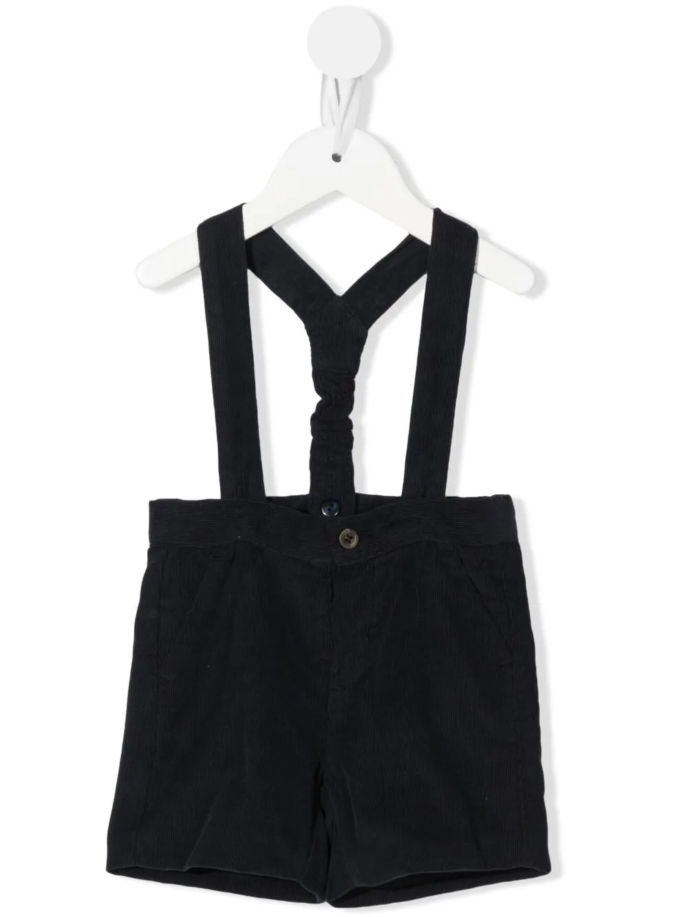 

Knot Booker corduroy short dungarees - Blue