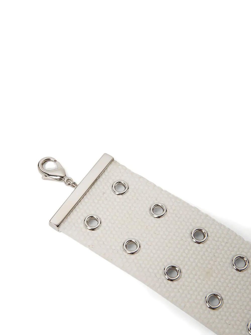  Mm6 Maison Margiela Halskette Mit Logo Schild   Weiß 