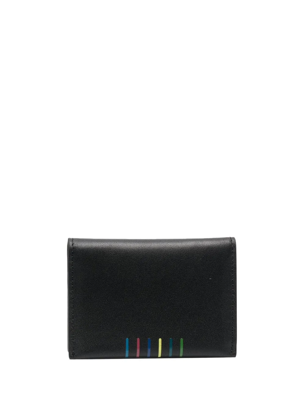 

PS Paul Smith stripe-detail leather wallet - Black