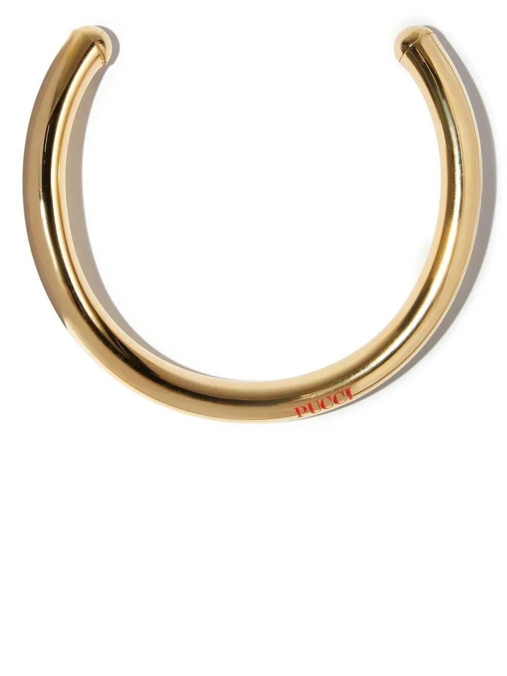 

PUCCI gargantilla con logo estampado - Dorado