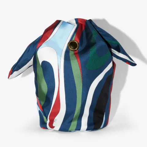 Lido Marmo-Print Silk-Twill Bag