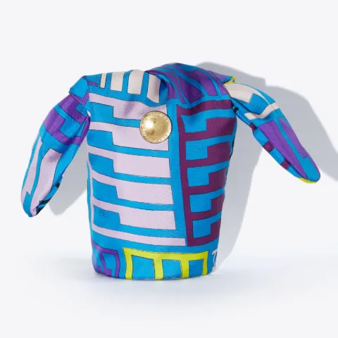 Lido Geometrico-Print Silk-Twill Bag