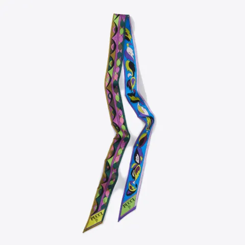 Rosa And Rombi-Print Silk-Twill Scarf