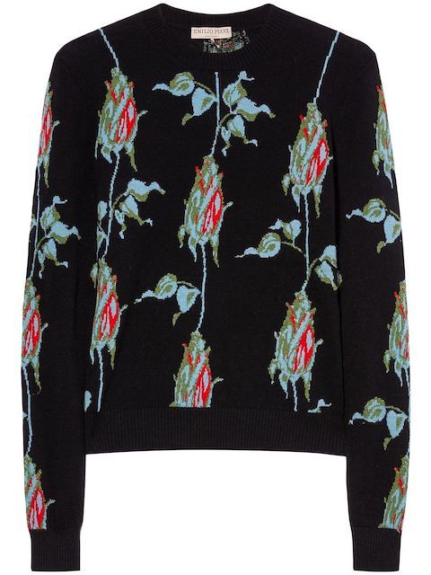 PUCCI floral woollen jumper