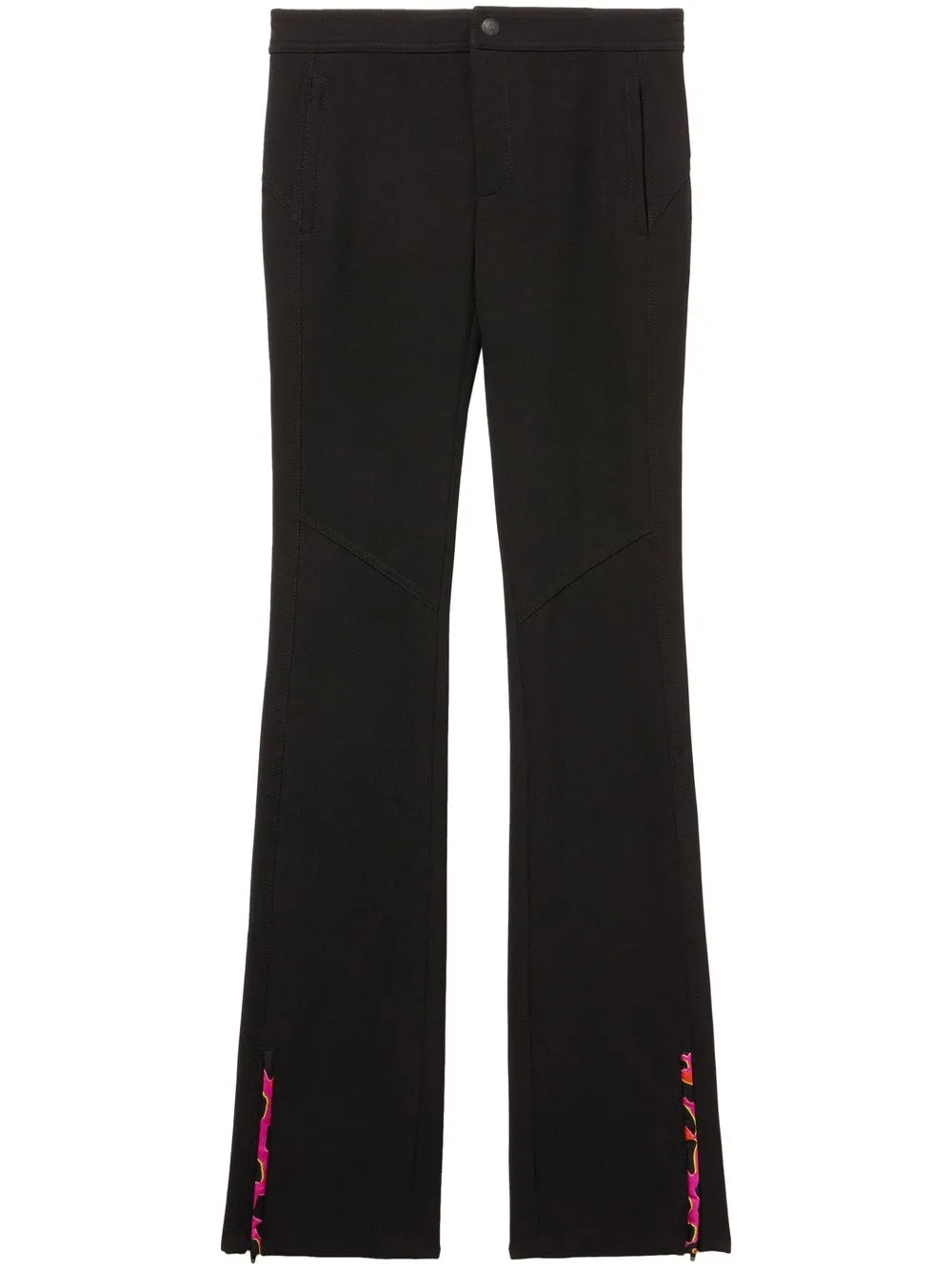 

PUCCI zip-cuff flared trousers - Black