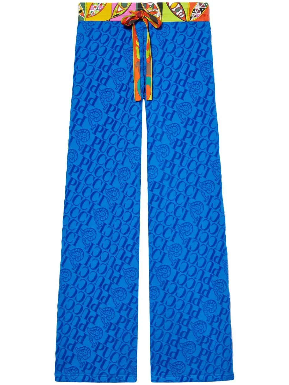 

PUCCI Girandole-print track pants - Blue