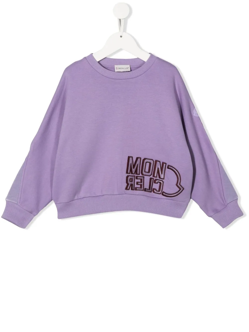 

Moncler Enfant sudadera con logo bordado - Morado