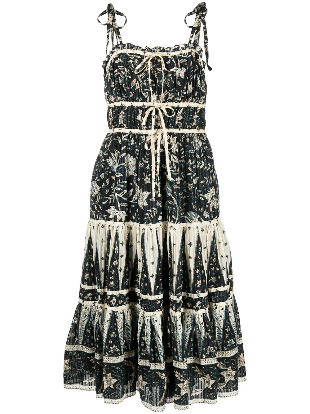 

Ulla Johnson Indah gathered-detail dress - Multicolour