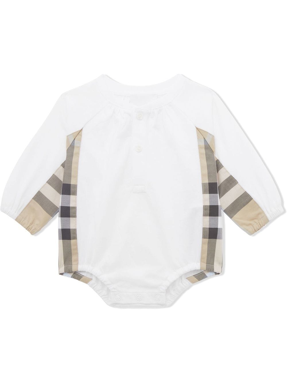 Burberry Kids Geruite jurk set - Wit