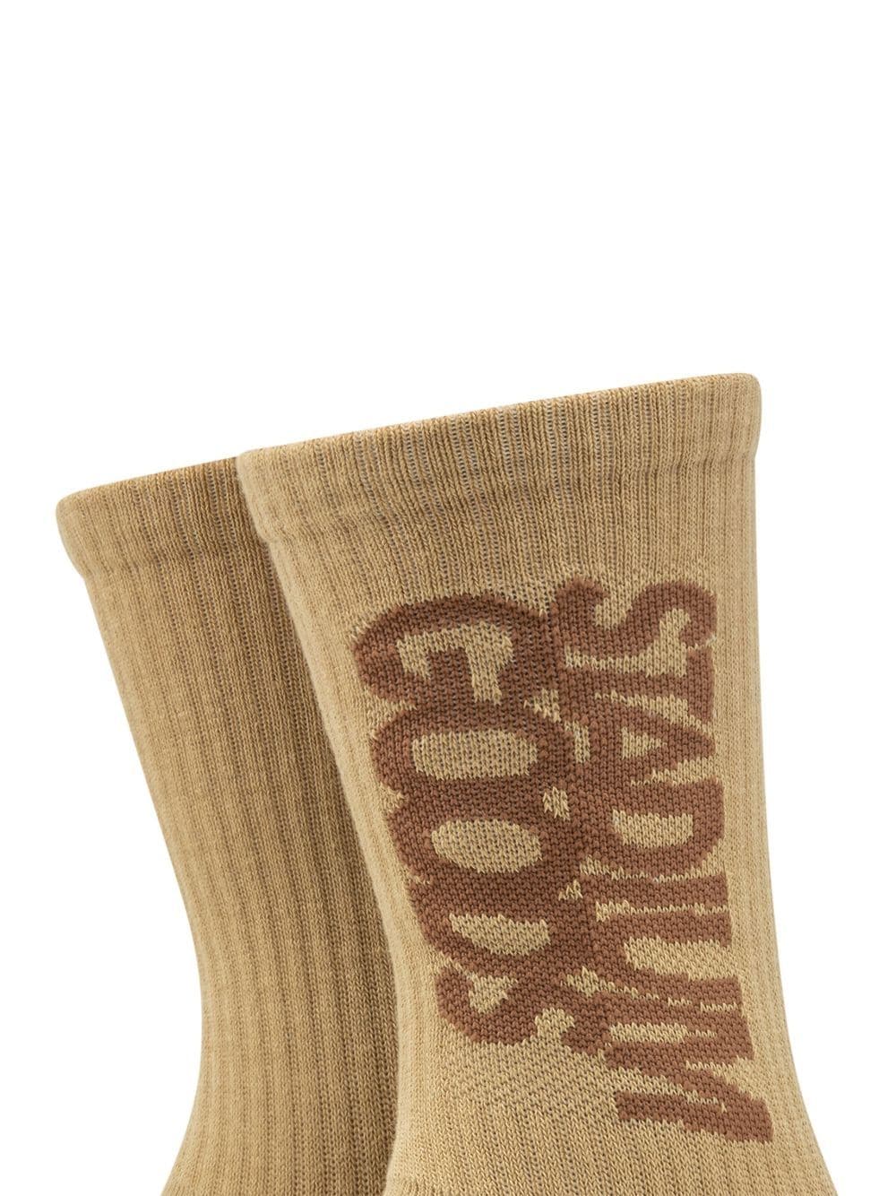 STADIUM GOODS® Sokken met logoprint - Beige