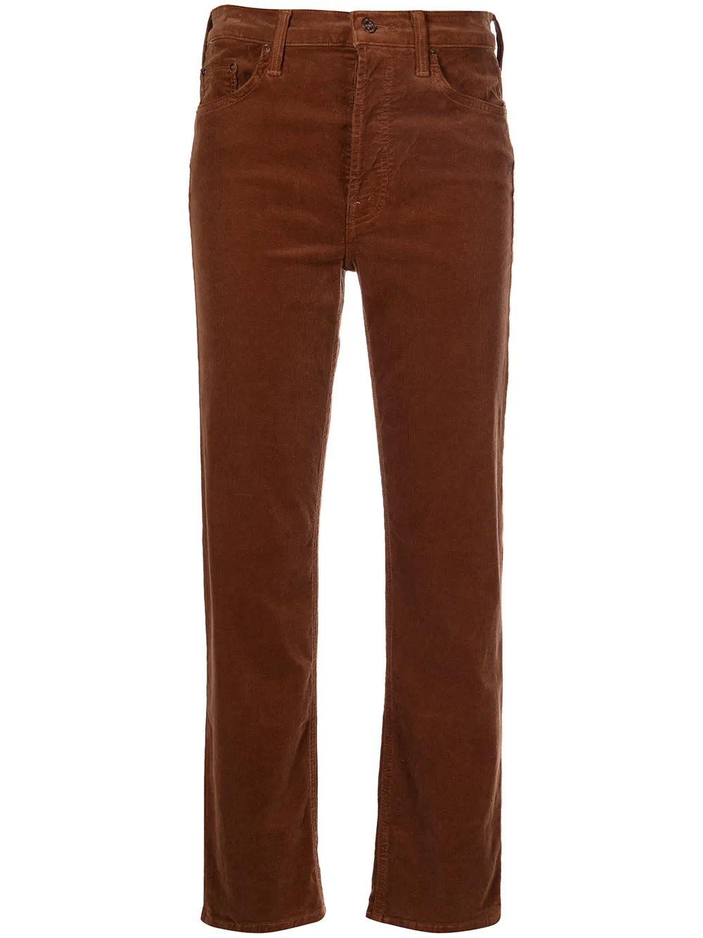 

MOTHER Tomcat cropped-leg jeans - Brown