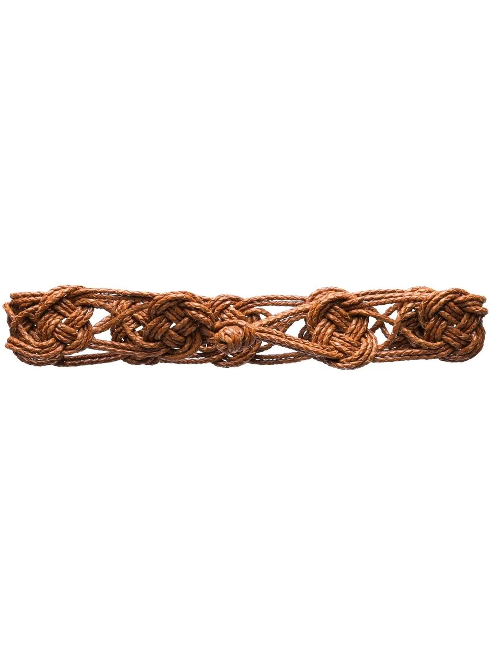 

DRAGON DIFFUSION woven leather belt - Brown