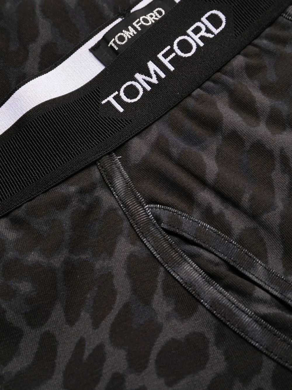  Tom Ford Shorts Mit Leoparden Print   Schwarz 