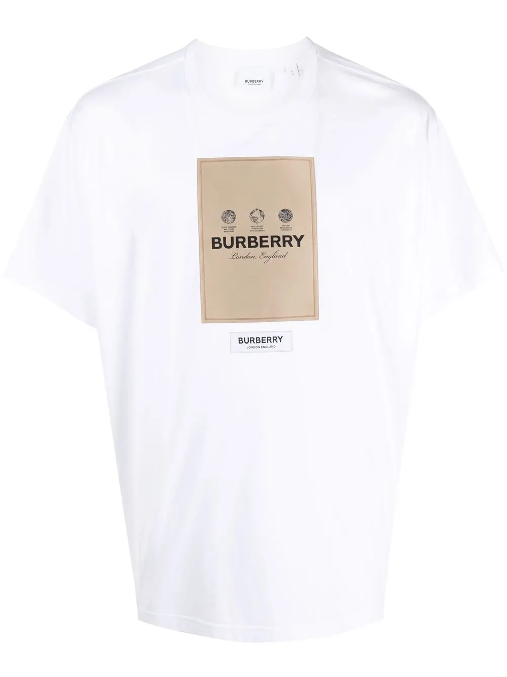 

Burberry playera con parche del logo - Blanco