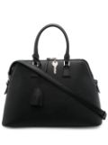 Maison Margiela multi-pocket leather tote bag - Black