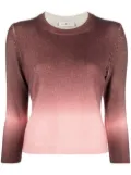 Tory Burch ombré-effect cashmere jumper - Pink