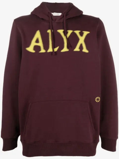 1017 ALYX 9SM logo-print long-sleeved hoodie