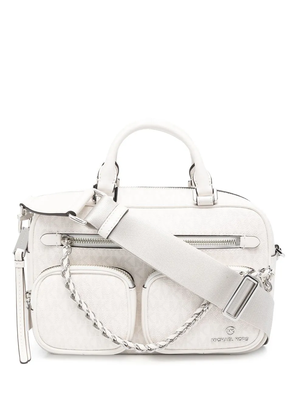 

Michael Michael Kors mochila tipo mensajero Eliot mediano - Blanco