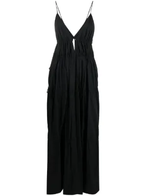 acler conara maxi dress Acler Conara Cut-Out Tiered Maxi Dress, Black, Women's, 8, Casual & Work Dresses Maxi Dresses