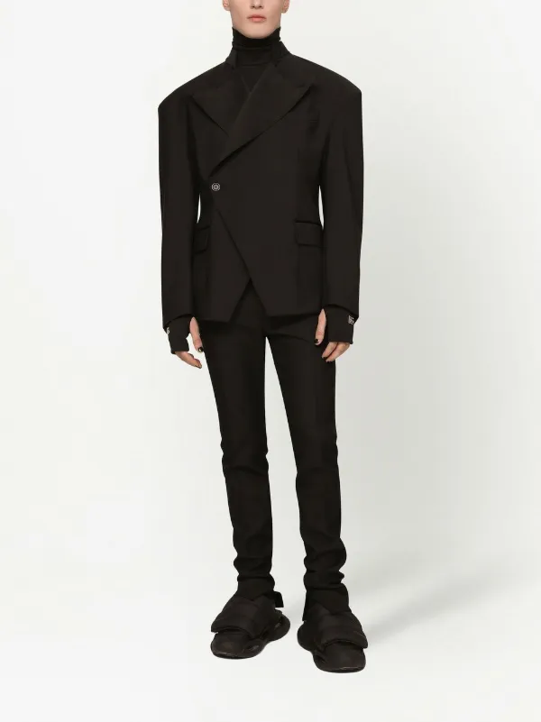Dolce & Gabbana off-centre Fastening Suit Jacket | Black