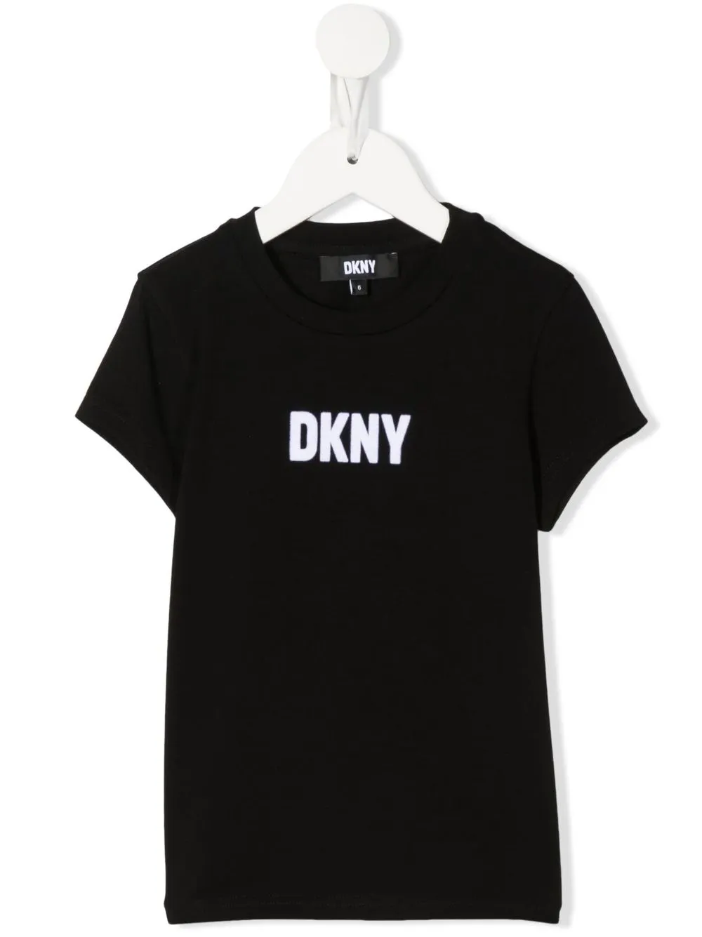 

Dkny Kids logo-print organic cotton T-shirt - Black